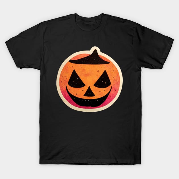 Halloween Pumpkin T-Shirt by SpaceCats